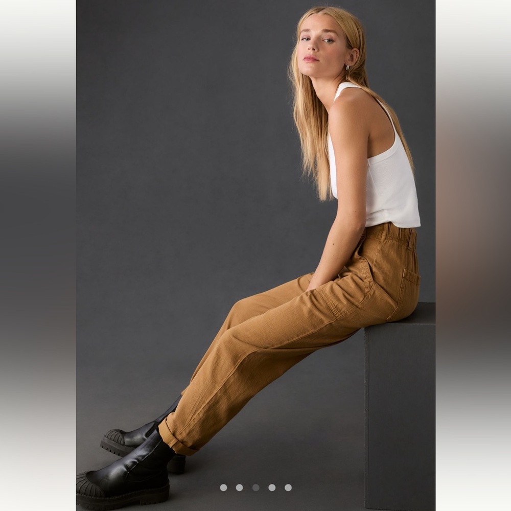 Cloth & Stone Rolled Straight-Leg Pants